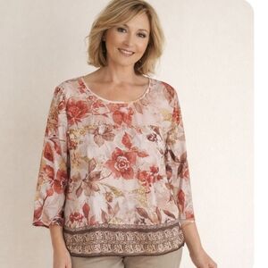 ⭐️ Host Pick ⭐️ Alfred Dunner | Vintage Multicolor Blouse